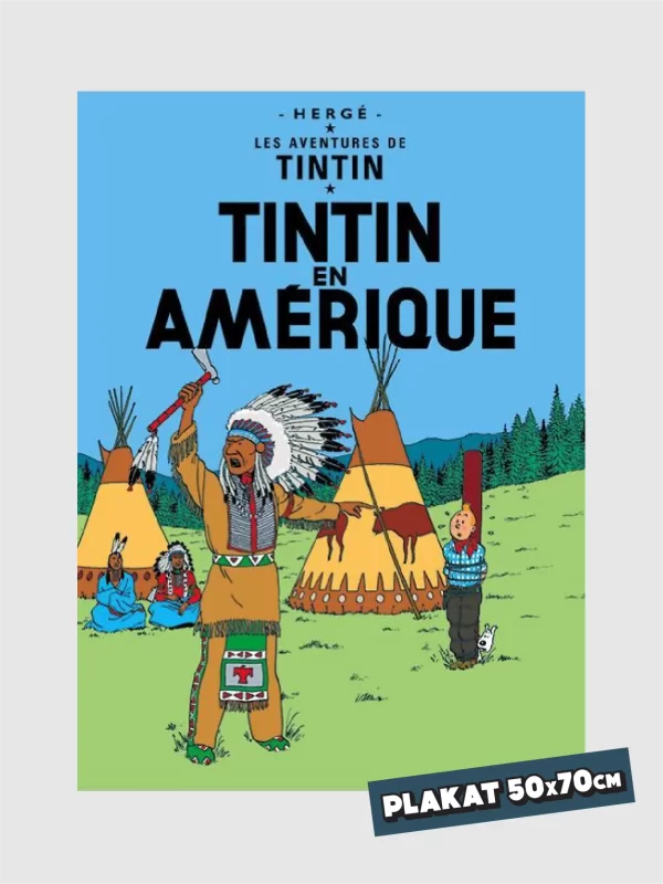 <h5>Tintin Plakat</h5> <h6>Tintin i Amerika</h6>