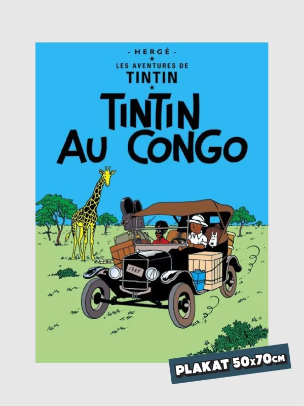 <h5>Tintin Plakat</h5> <h6>Tintin i Congo</h6>