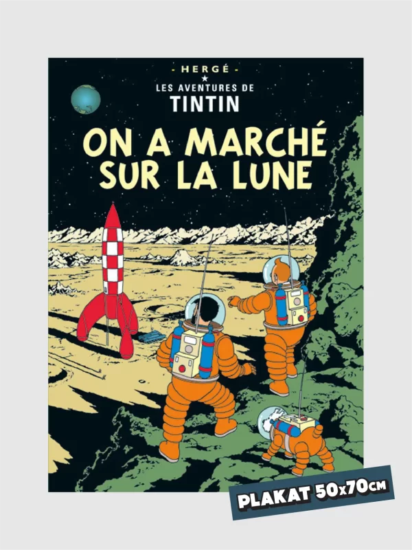 <h5>Tintin Plakat</h5> <h6>De første skridt på Månen</h6>