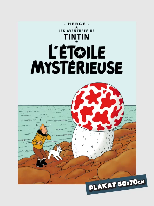 <h5>Tintin Plakat</h5> <h6>Den Mystiske Stjerne</h6>