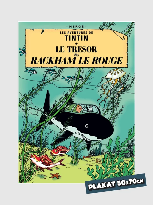 <h5>Tintin Plakat</h5> <h6>Rackham den rødes skat</h6>