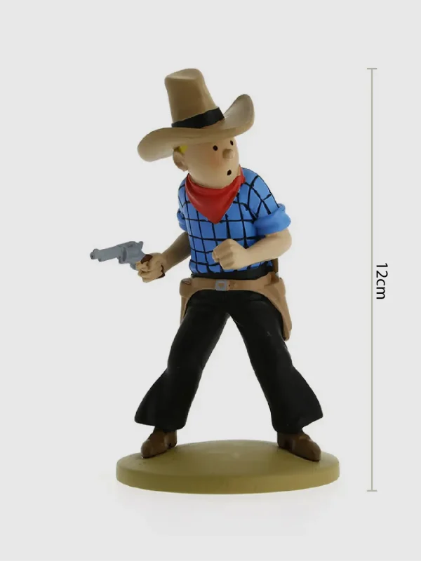 <h5>Tintin Resinfigur</h5> <h6>Tintin som cowboy</h6>